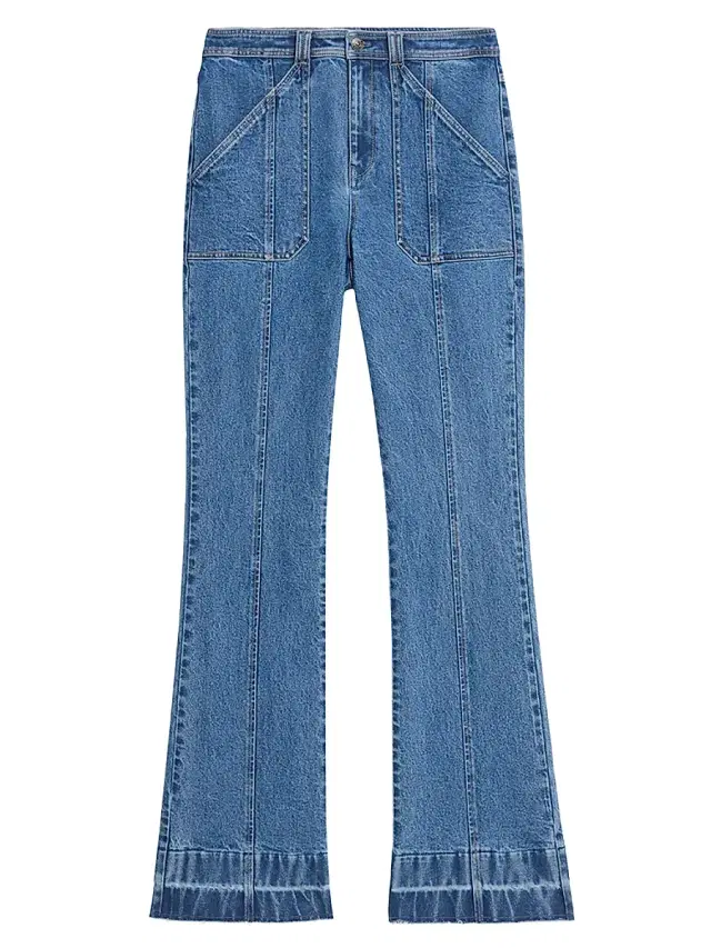 Cinq à Sept Women's Briella High-Rise Stretch Seamed Flare Jeans - Sapphire