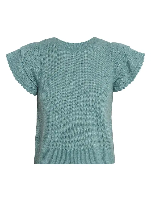 Rails Women's Stasia Flutter-Sleeve Sweater - Teal