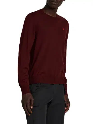 McQueen Men's Wool Crewneck Sweater - Oxblood Fiery Red | Thumbnail 4