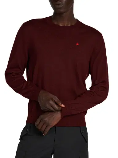 McQueen Men's Wool Crewneck Sweater - Oxblood Fiery Red | Thumbnail 6