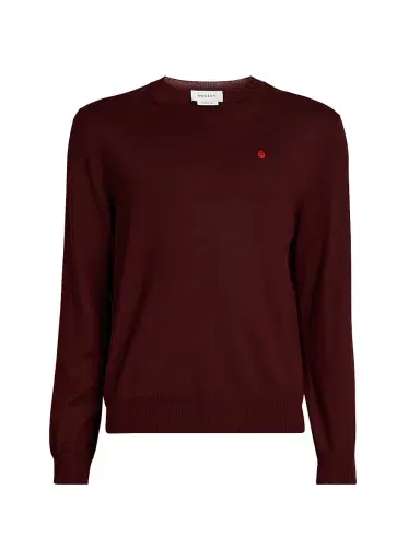 McQueen Men's Wool Crewneck Sweater - Oxblood Fiery Red | Thumbnail 1