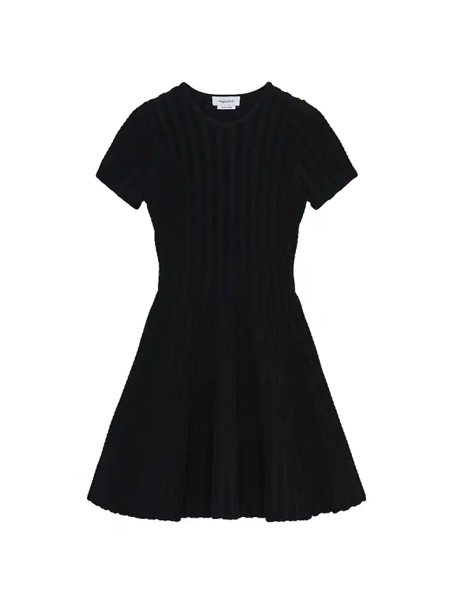 McQueen Women's Rib-Knit Chenille Minidress - Black