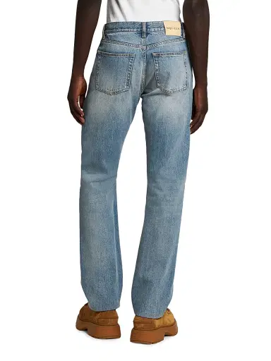 Alexander McQueen Men's Francis Straight-Leg Jeans - Blue Washed - Size 44 | Thumbnail 5
