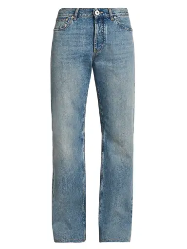 Alexander McQueen Men's Francis Straight-Leg Jeans - Blue Washed - Size 44 | Thumbnail 1