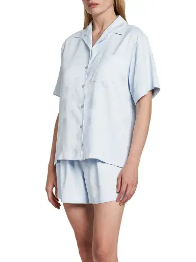 Alexander McQueen Women's Skull Fluid Satin Shirt | Thumbnail 4 Alexander McQueen Women's Skull Fluid Satin Shirt | Thumbnail 4