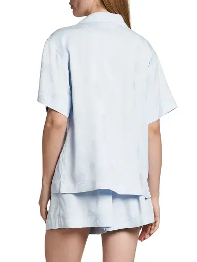 Alexander McQueen Women's Skull Fluid Satin Shirt | Thumbnail 5 Alexander McQueen Women's Skull Fluid Satin Shirt | Thumbnail 5