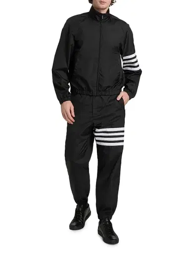 Thom Browne Men's Ripstop Nylon Track Pants - Black - Size XXL | Thumbnail 2