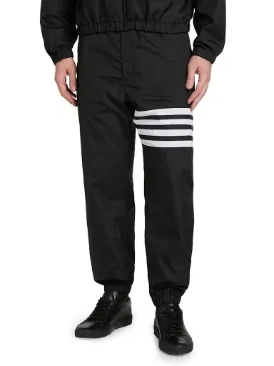 Thom Browne Men's Ripstop Nylon Track Pants - Black - Size XXL | Thumbnail 3