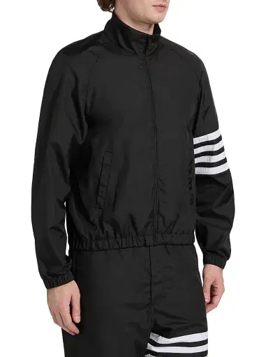Thom Browne Men's Ripstop Nylon Raglan Track Jacket | Thumbnail 4 Thom Browne Men's Ripstop Nylon Raglan Track Jacket | Thumbnail 4