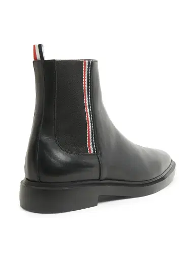 Thom Browne Men's Novelty Leather Chelsea Boots - Black - Size 10 | Thumbnail 3