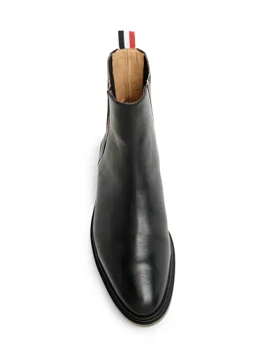 Thom Browne Men's Novelty Leather Chelsea Boots - Black - Size 10 | Thumbnail 4