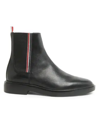 Thom Browne Men's Novelty Leather Chelsea Boots - Black - Size 10 | Thumbnail 1
