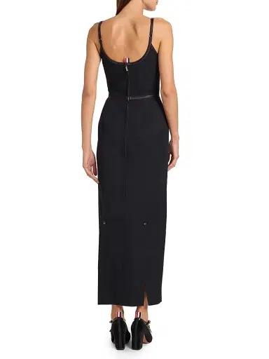 Thom Browne Women's Satin-Trim Wool Tank Maxi Dress | Thumbnail 5 Thom Browne Women's Satin-Trim Wool Tank Maxi Dress | Thumbnail 5
