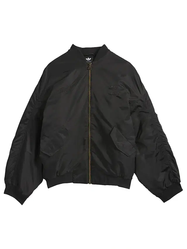 Men's  x Willy Chavarria Satin Oversized Bomber Jacket - Black