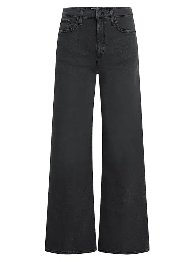 Joe's Jeans Women's The Lou Lou Mid-Rise Stretch Wide-Leg Jeans - Black