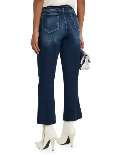 L'Agence Women's Kendra High-Rise Crop Flare Jeans - Columbia - Size 26 | Thumbnail 4