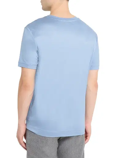 Zimmerli Men's Lyocell Crewneck T-Shirt | Thumbnail 4