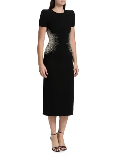 Naeem Khan Women's Embellished Crystal Sheath Cocktail Dress | Thumbnail 4 Naeem Khan Women's Embellished Crystal Sheath Cocktail Dress | Thumbnail 4