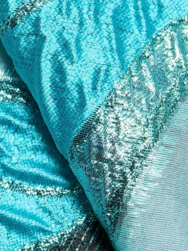 Talbot Runhof Women's Metallic Jacquard Sleeveless A-Line Gown - Seafoam - Size 14 | Thumbnail 7