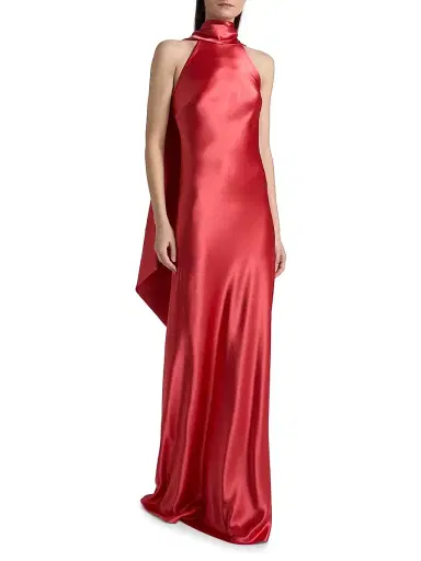 Talbot Runhof Women's Paneled Satin Gown - Siena | Thumbnail 2 Talbot Runhof Women's Paneled Satin Gown - Siena | Thumbnail 2