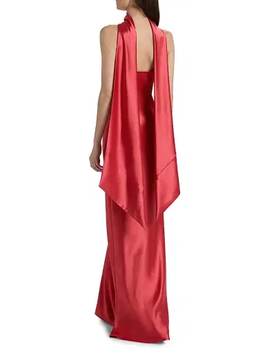Talbot Runhof Women's Paneled Satin Gown - Siena | Thumbnail 5 Talbot Runhof Women's Paneled Satin Gown - Siena | Thumbnail 5