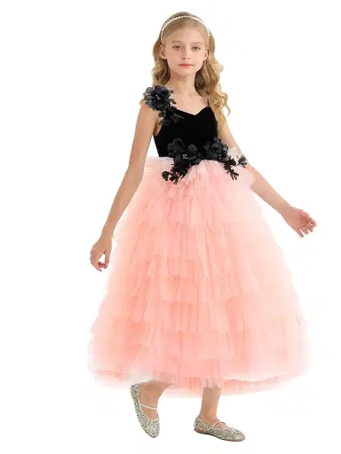 Tulleen Little Girl's & Girl's Reverie Dress - Blush | Thumbnail 4 Tulleen Little Girl's & Girl's Reverie Dress - Blush | Thumbnail 4