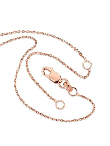 Roberto Coin Women's Tiny Treasures 18K Rose Gold & 0.15 TCW Diamond Pig Pendant Necklace - Pink Gold | Thumbnail 3