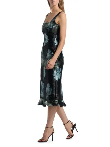 Markarian Women's Tabitha Metallic Floral Brocade Midi-Dress | Thumbnail 4 Markarian Women's Tabitha Metallic Floral Brocade Midi-Dress | Thumbnail 4