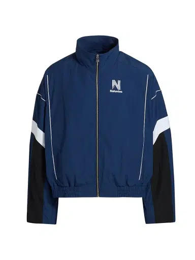 Nahmias Men's Warm Up Jacket - Cobalt Blue Nylon - Size XL | Thumbnail 1