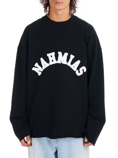 Nahmias Men's Varsity Long-Sleeve T-Shirt | Thumbnail 1 Nahmias Men's Varsity Long-Sleeve T-Shirt | Thumbnail 1