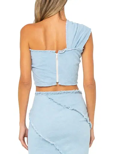JBQ Women's Sol One-Shoulder Neckline Cotton Top | Thumbnail 3 JBQ Women's Sol One-Shoulder Neckline Cotton Top | Thumbnail 3