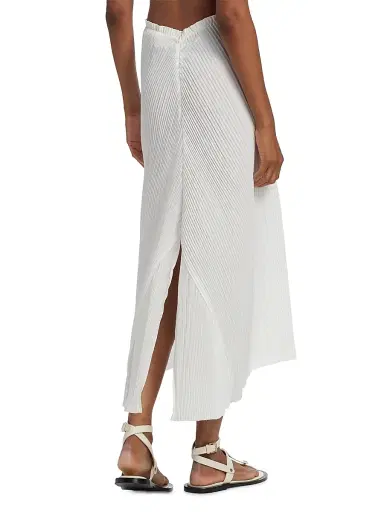 Co Women's Plisse High-Low Midi-Skirt | Thumbnail 5 Co Women's Plisse High-Low Midi-Skirt | Thumbnail 5