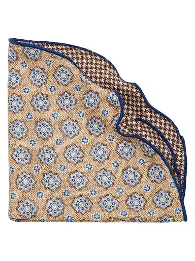 Edward Armah Men's Silk Reversible Pocket Circle | Thumbnail 1 Edward Armah Men's Silk Reversible Pocket Circle | Thumbnail 1