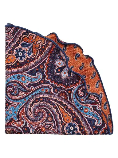 Edward Armah Men's Silk Reversible Pocket Circle | Thumbnail 1 Edward Armah Men's Silk Reversible Pocket Circle | Thumbnail 1