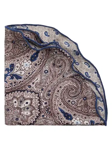Edward Armah Men's Silk Reversible Pocket Circle | Thumbnail 1 Edward Armah Men's Silk Reversible Pocket Circle | Thumbnail 1