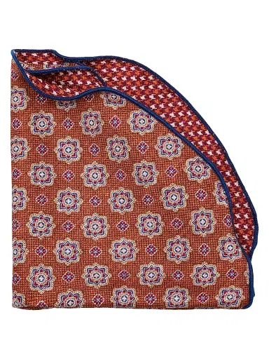 Edward Armah Men's Silk Reversible Pocket Circle | Thumbnail 1 Edward Armah Men's Silk Reversible Pocket Circle | Thumbnail 1