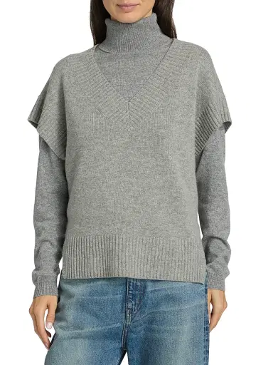 Jamie Haller Women's The Sweater Cashmere-Wool Vest - Heather | Thumbnail 3 Jamie Haller Women's The Sweater Cashmere-Wool Vest - Heather | Thumbnail 3