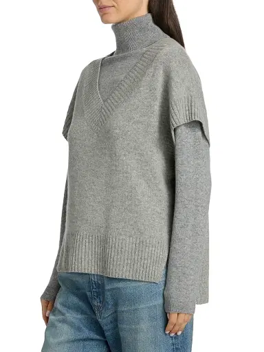 Jamie Haller Women's The Sweater Cashmere-Wool Vest - Heather | Thumbnail 4 Jamie Haller Women's The Sweater Cashmere-Wool Vest - Heather | Thumbnail 4