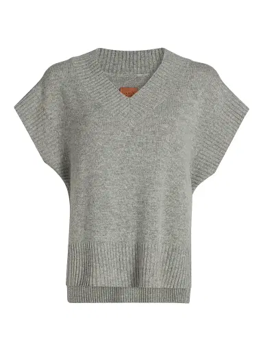 Jamie Haller Women's The Sweater Cashmere-Wool Vest - Heather | Thumbnail 1 Jamie Haller Women's The Sweater Cashmere-Wool Vest - Heather | Thumbnail 1