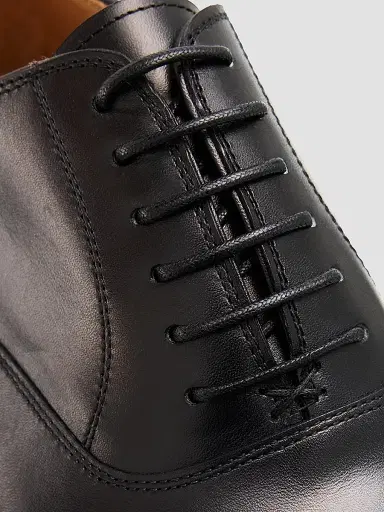 Kiton Men's Leather Cap-Toe Oxfords - Black | Thumbnail 5
