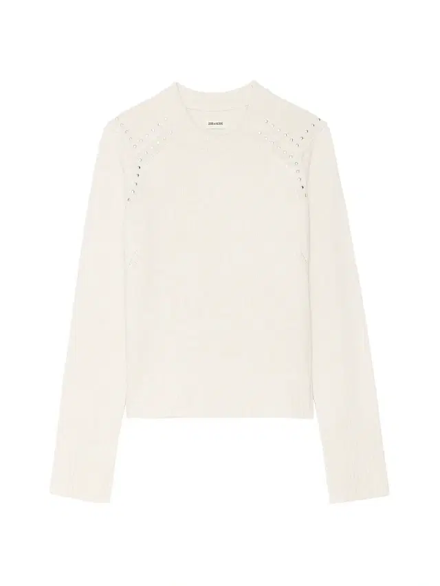Zadig & Voltaire Women's Nalty Studded Wool-Cashmere Crewneck Sweater - Ecru