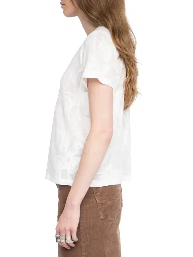 Zadig & Voltaire Women's Alys Semi-Sheer Crewneck T-Shirt - Judo - Size Large | Thumbnail 5