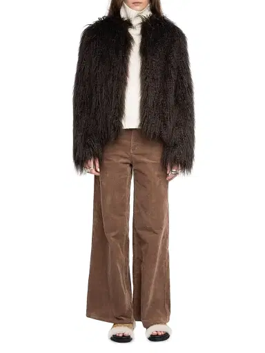 Zadig & Voltaire Women's Freddie Faux-Fur Coat - Dark Chocolate - Size Medium | Thumbnail 2 Zadig & Voltaire Women's Freddie Faux-Fur Coat - Dark Chocolate - Size Medium | Thumbnail 2