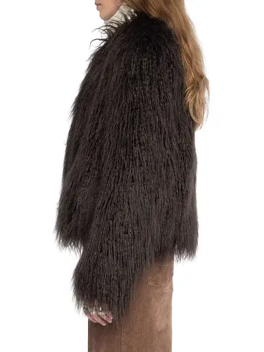 Zadig & Voltaire Women's Freddie Faux-Fur Coat - Dark Chocolate - Size Medium | Thumbnail 5 Zadig & Voltaire Women's Freddie Faux-Fur Coat - Dark Chocolate - Size Medium | Thumbnail 5