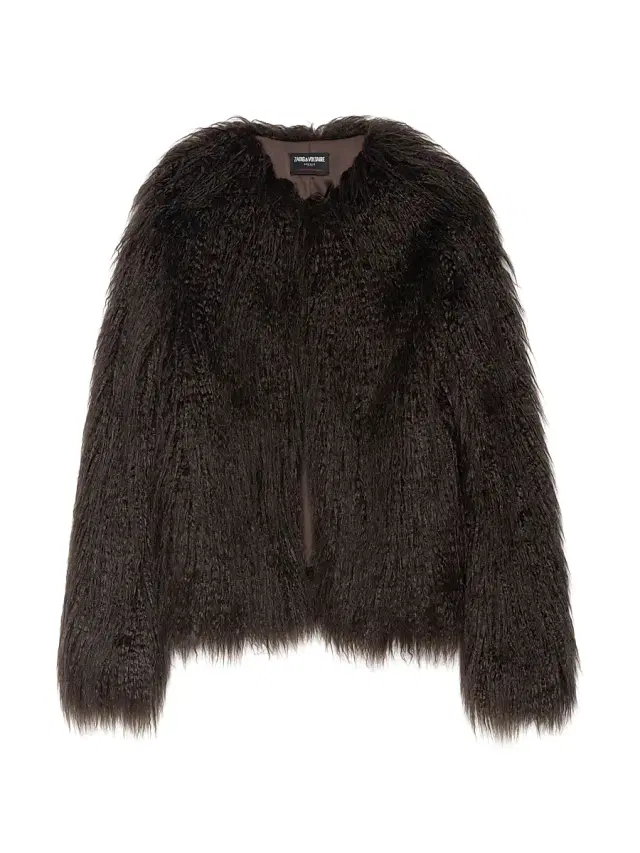 Zadig & Voltaire Women's Freddie Faux-Fur Coat - Dark Chocolate