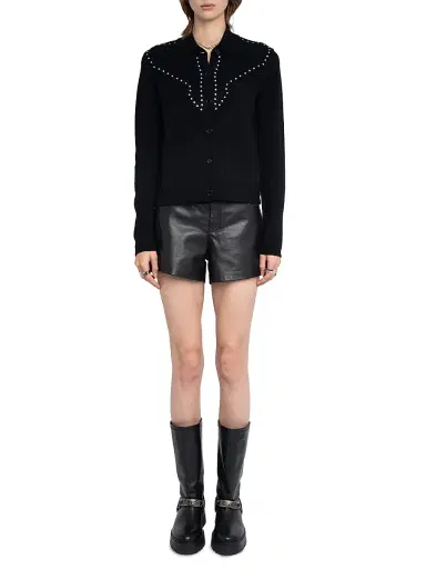 Zadig & Voltaire Women's Adany Studded Western Shirt | Thumbnail 2