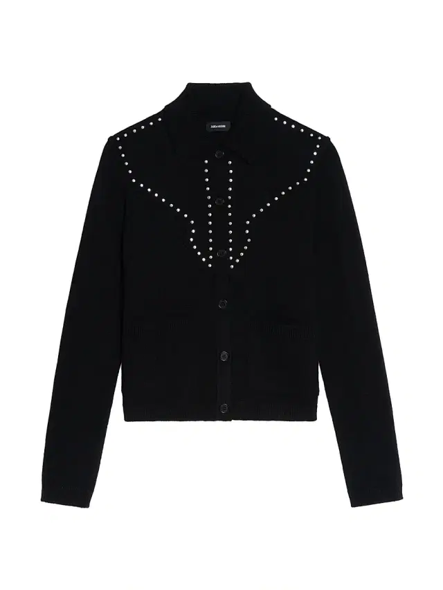 Zadig & Voltaire Women's Adany Studded Western Shirt - Black
