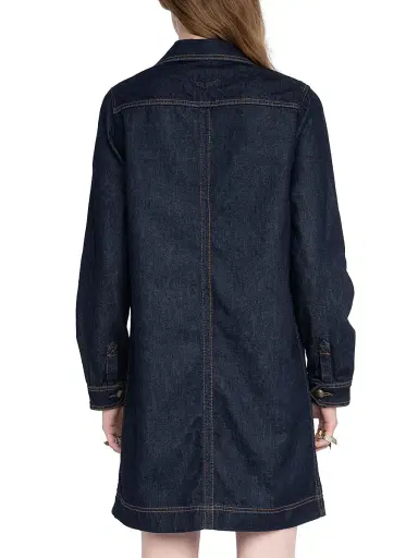 Zadig & Voltaire Women's Remacha Denim Minidress | Thumbnail 4 Zadig & Voltaire Women's Remacha Denim Minidress | Thumbnail 4
