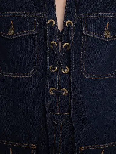 Zadig & Voltaire Women's Remacha Denim Minidress | Thumbnail 6 Zadig & Voltaire Women's Remacha Denim Minidress | Thumbnail 6