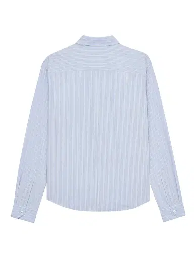 Saint Laurent Women's Cassandre Shirt in Striped Cotton Poplin - Bleu Gris - Size 2 | Thumbnail 3 Saint Laurent Women's Cassandre Shirt in Striped Cotton Poplin - Bleu Gris - Size 2 | Thumbnail 3